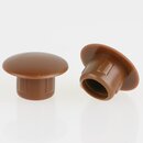 Hfele Mbel Abdeckkappe 8mm zum Eindrcken Kunststoff braun