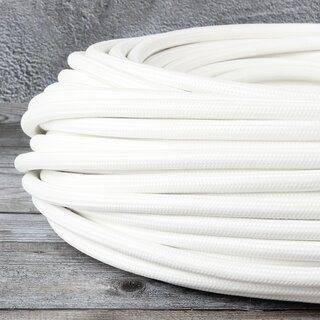 Textilkabel weiß 3-adrig 3x1,5 mm² Schlauchleitung 3G 1,5...