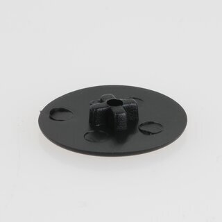 Hfele Minifix 15 Mbel Abdeckkappe ohne Abdeckrand 17mm schwarz