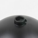 Lampen-Baldachin 50x100mm Metall schwarz Kugelform mit 10mm Stellring