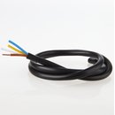 PVC Lampenkabel Rundkabel schwarz 3-adrig, 3Gx0,75mm² mit...