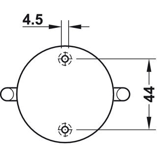 Hfele Mbel Garderobenhaken Deckenhaken Edelstahl mit 2 Haken matt