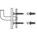 Häfele Garderobenhaken mit runder Rosette Edelstahl matt gebürstet