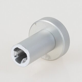 Hfele Garderobenhaken Aluminium silberfarben eloxiert