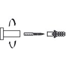 Häfele Garderobenhaken Aluminium silberfarben eloxiert