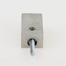 Häfele Möbel Garderobenhaken viereckig Edelstahl