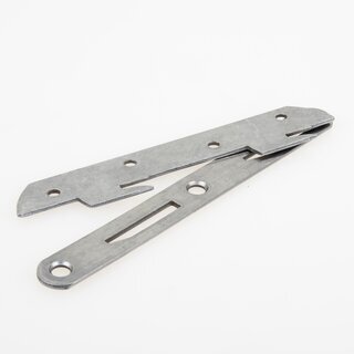 Hfele Bettverbinder 143mm mit Haken Stahl (4 Schlieteile 4, Hakenteile)