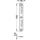Häfele Bettverbinder 143mm mit Haken Stahl (4...