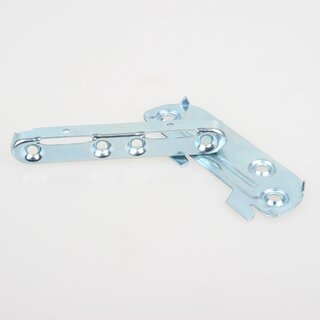 Hfele Bettverbinder 100mm mit gekrpftem Haken- und Schlieteil blau verzinkt