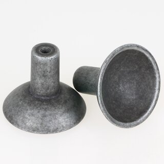 Hfele Mbelknopf rund 35x30mm verzinnt antik &ndash; Mbelgriff im Vintage-Look