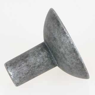 Hfele Mbelknopf rund 35x30mm verzinnt antik &ndash; Mbelgriff im Vintage-Look