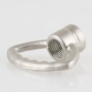 Zahn-Ringnippel Metall Nickel matt 42mm mit M10x1 Innengewinde