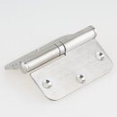 Häfele Aufschraubband Scharnier 80 x 82 mm Edelstahl matt Anschlag rechts