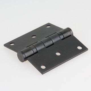 Hfele Aufschraubband Scharnier 76 x 76 mm Edelstahl schwarz matt Anschlag links/rechts