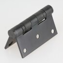 Häfele Aufschraubband Scharnier 76 x 76 mm Edelstahl schwarz matt Anschlag links/rechts