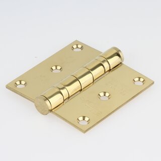 Hfele Aufschraubband Scharnier 76x76mm Edelstahl messingfarben Anschlag links rechts