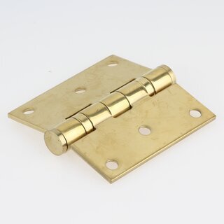 Hfele Aufschraubband Scharnier 76x76mm Edelstahl messingfarben Anschlag links rechts