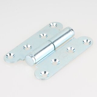 Hfele Aufschraubband Scharnier 100mm verzinkt Anschlag links