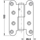 Häfele Aufschraubband Scharnier 100 mm verzinkt Anschlag links