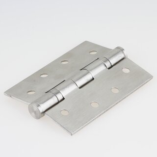 Hfele Aufschraubband Scharnier 102 mm Edelstahl matt Anschlag links/rechts