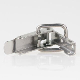 Kisten Hebel Spannverschluss ohne se Edelstahl blank 56,5x23mm