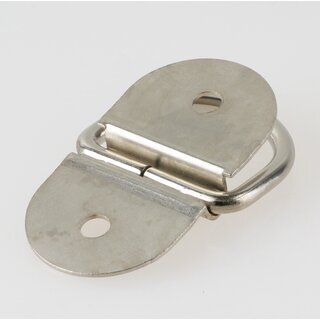 Hfele Plattengriff fr Zargentische aus Stahl 47x25mm vernickelt