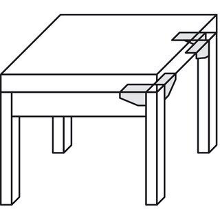 Hfele Winkelverbinder Winkelbeschlag aus Stahl verzinkt 125x54mm