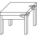 Häfele Winkelverbinder Winkelbeschlag aus Stahl verzinkt 125x54mm