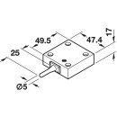 Häfele Türkontaktschalter 230V/2A schwarz – langer Taster