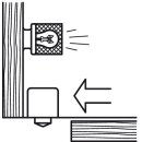 Häfele Türkontaktschalter 230V/2A mit Universaltaster schwarz – 820.22.110