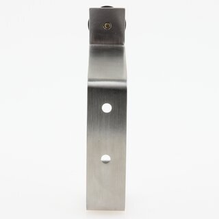 Hfele Wandtrpuffer mit Garderobenhaken Edelstahl matt