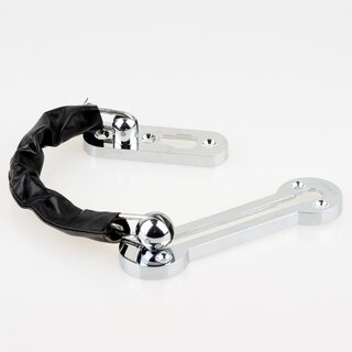Hfele Trkette fr Drehtren 130x36 mm Zinkdruckguss verchromt poliert