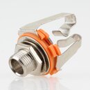 Klinkenbuchse 6.3mm Stereo Einbaubuchse offen mit...
