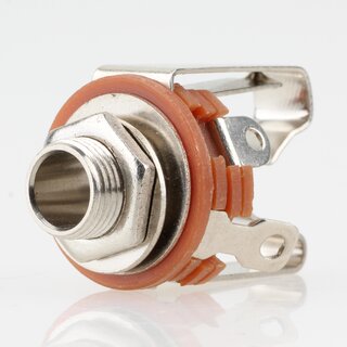 Klinkenbuchse 6.3mm Stereo Einbaubuchse offen mit Schalter und Ltfahnen