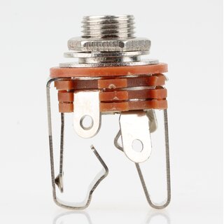 Klinkenbuchse 6.3mm Stereo Einbaubuchse offen mit Schalter und Ltfahnen