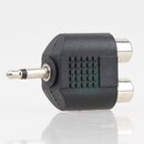 Audio Adapter 3.5mm Mono Klinkenstecker auf 2x Cinch...