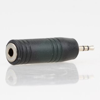 Audio Adapter 2.5mm Stereo Klinkenstecker auf 3.5mm Stereo Kupplung &ndash; Profitec AD 550