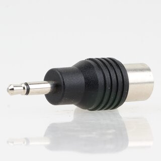 Audio Adapter 3.5mm Mono Klinkenstecker auf TV-Kupplung &ndash; Profitec AD 1349