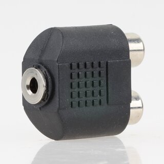Audio Adapter 3.5mm Stereo Klinkenkupplung auf 2x Cinch Kupplung