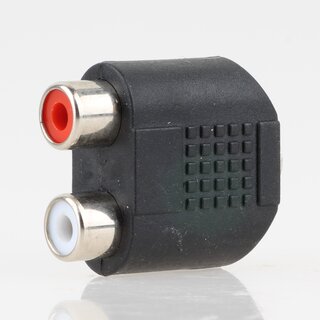 Audio Adapter 3.5mm Stereo Klinkenkupplung auf 2x Cinch Kupplung