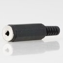 Klinkenkupplung 2,5 mm Mono Kunststoff mit Knickschutz