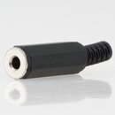 Klinkenkupplung 3,5 mm Mono Kunststoff mit Knickschutz...