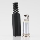 Klinkenkupplung 3,5 mm Mono Kunststoff mit Knickschutz...