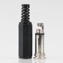 Klinkenkupplung 3,5 mm Stereo Kunststoff mit Knickschutz