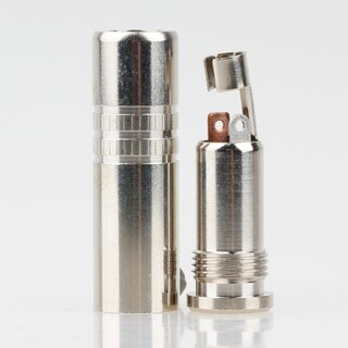 Klinkenkupplung 3,5 mm Stereo Metall mit Knickschutz