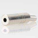 Klinkenkupplung 3,5 mm Stereo Metall mit Knickschutz