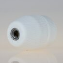 E27 Porzellan-Lampenfassung matt mit M10x1 Innengewinde – dreiteilig