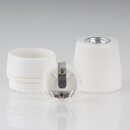 E27 Porzellan-Lampenfassung, glasiert mit M13x1 Innengewinde – dreiteilig, mit Erdungsanschluss