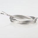 Niedervolt Silikon-Leuchtenkabel transparent 2x0,50...