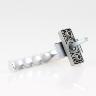Hfele Fenstergriff aus Aluminium fr Drehkippfenster 127x56mm silberfarben